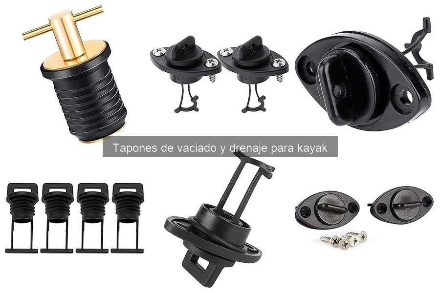 ** Problemas comunes con tapones de vaciado en kayaks