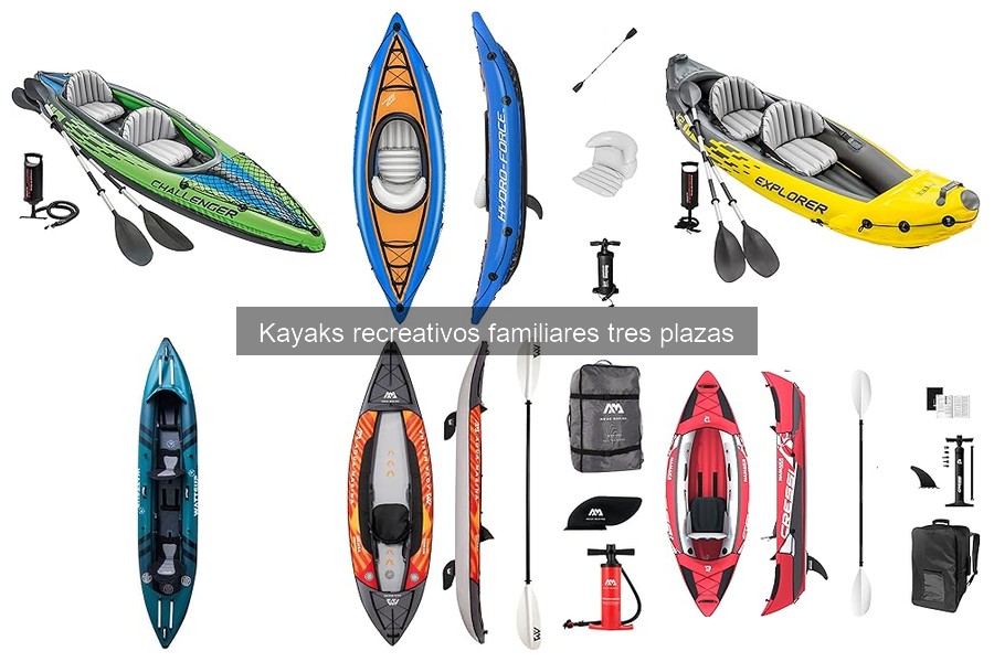 Problemas comunes en kayaks familiares de tres plazas y soluciones