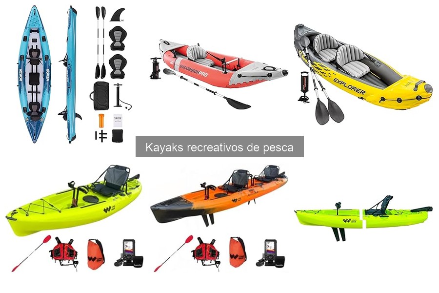 Problemas comunes en kayaks recreativos de pesca