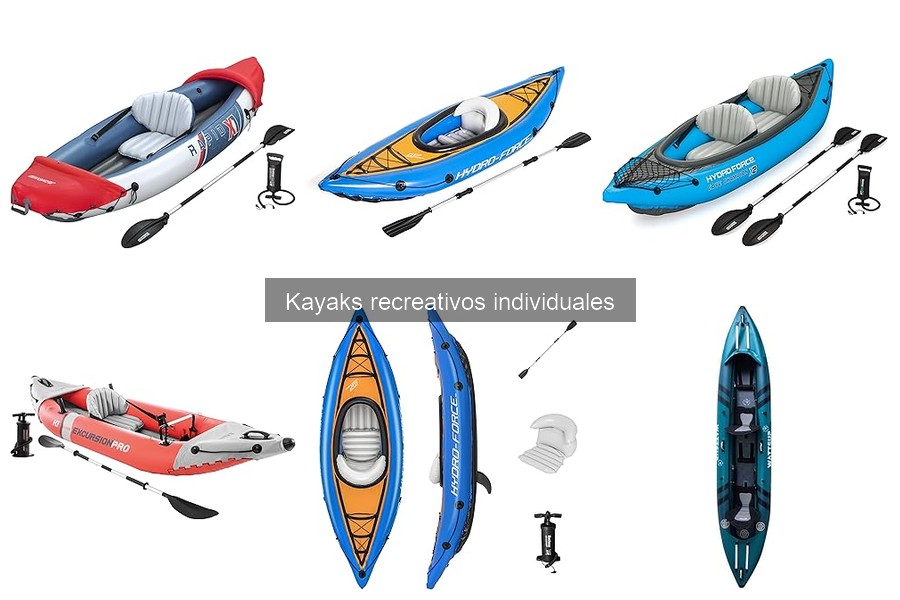 Problemas comunes en kayaks recreativos individuales