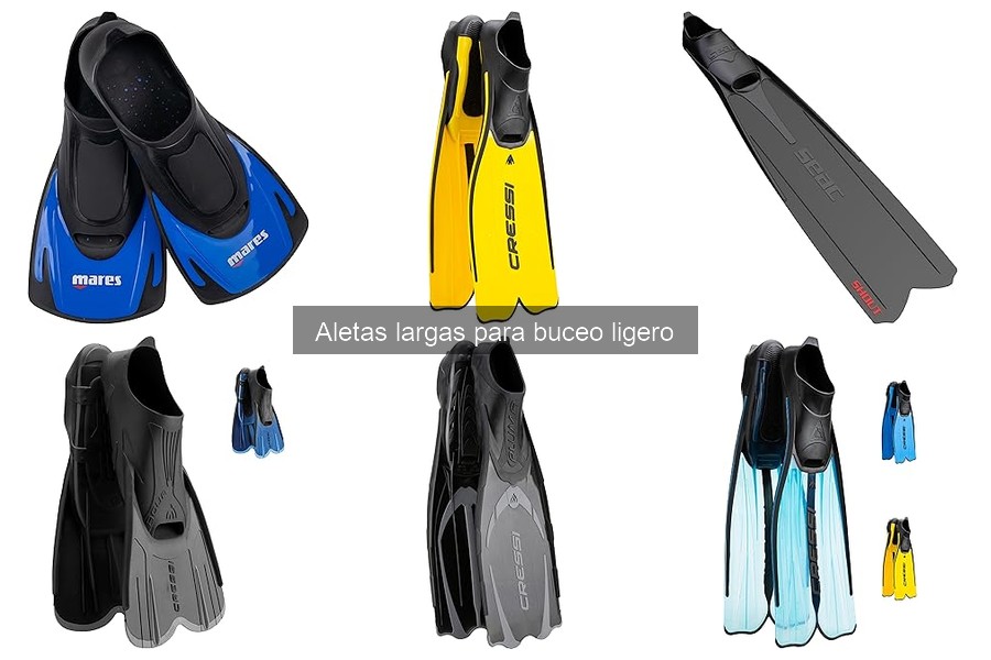 Problemas y soluciones con aletas largas para buceo ligero