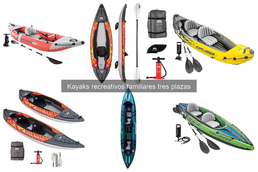 ¿Qué es un kayak recreativo familiar de tres plazas?