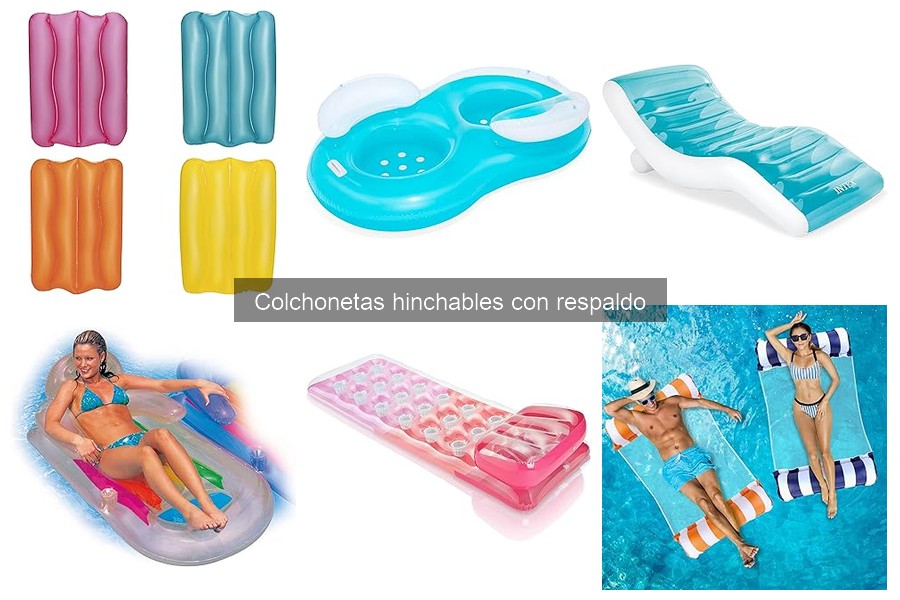 ¿Qué es una colchoneta hinchable con respaldo?