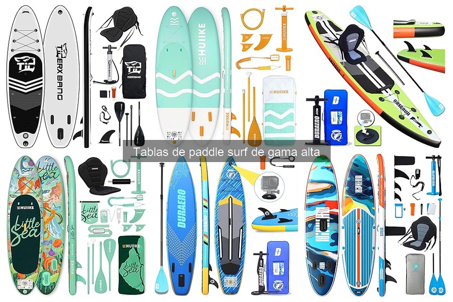 ¿Qué peso soportan las tablas de paddle surf de gama alta?