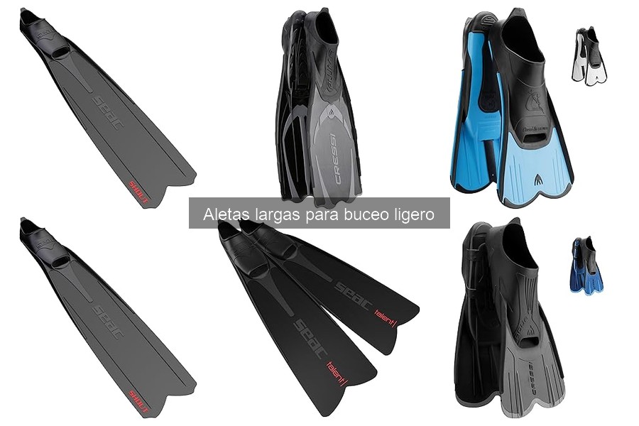 ¿Qué son las aletas largas para buceo ligero? Características y Usos