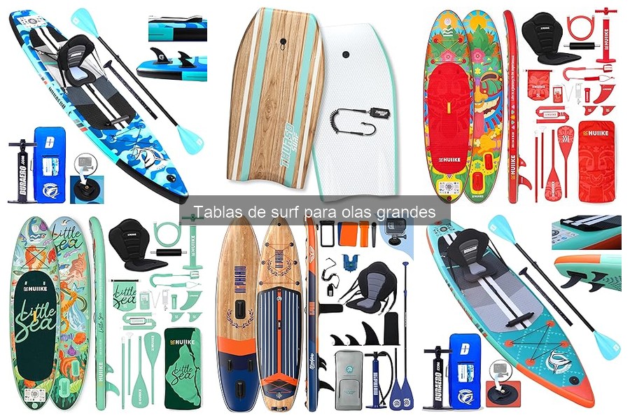 Reseñas de tablas de surf para olas grandes: modelos destacados