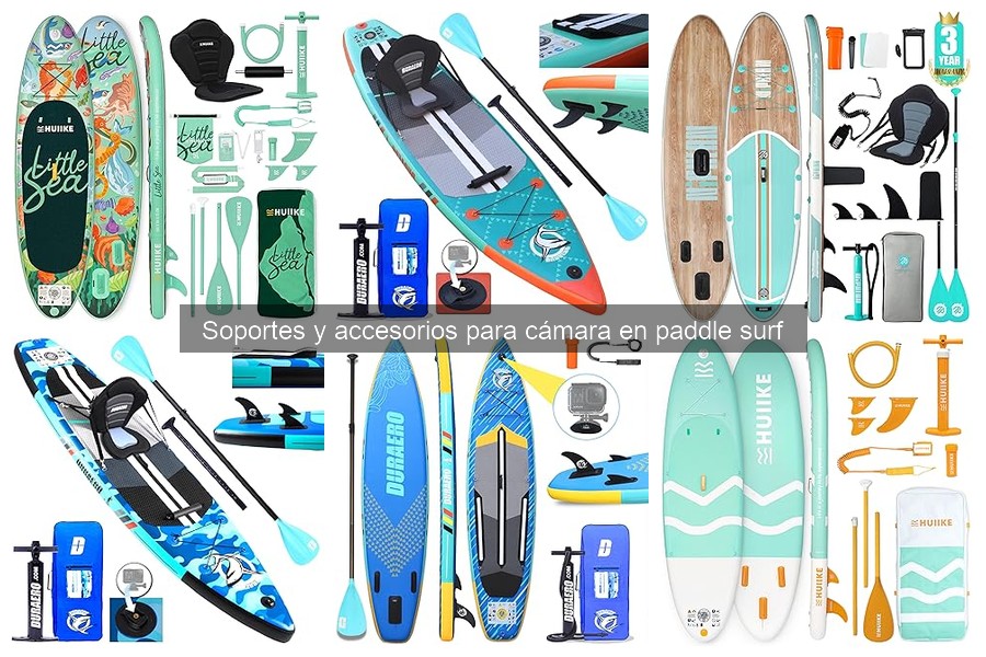 Soportes para cámara en paddle surf: características clave