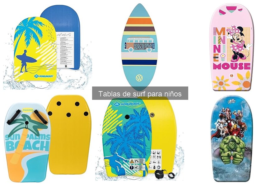 Tablas de surf para niños: características y beneficios