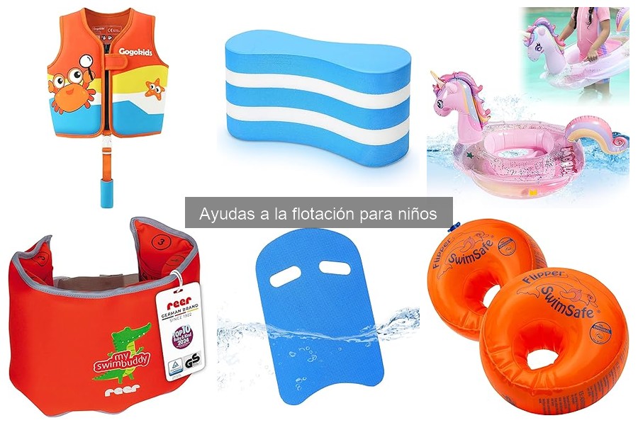 Tipos de ayudas a la flotación para niños: guía completa