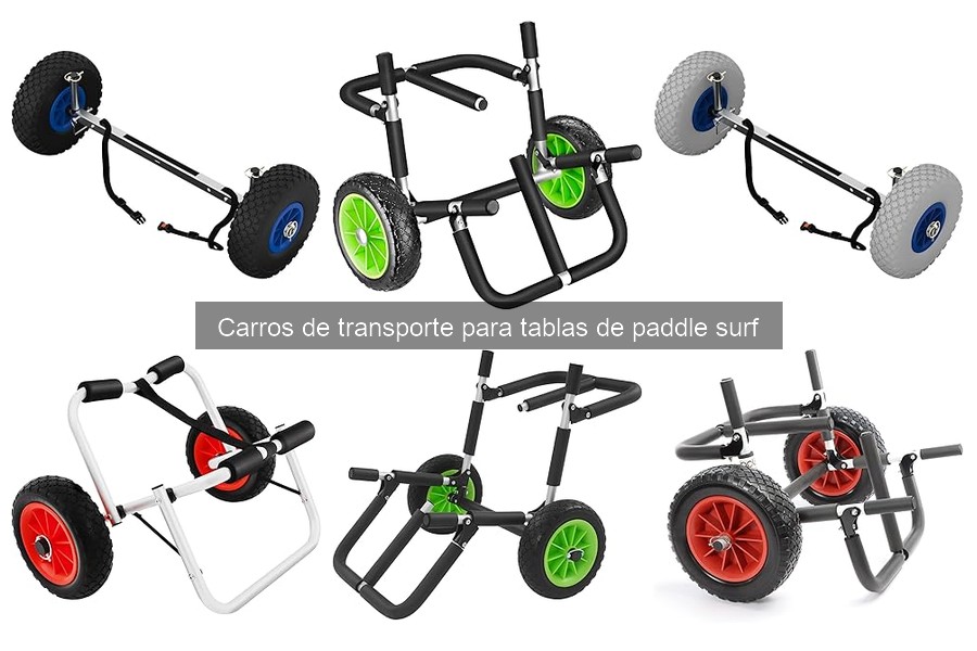 Tipos de carros de transporte para tablas de paddle surf