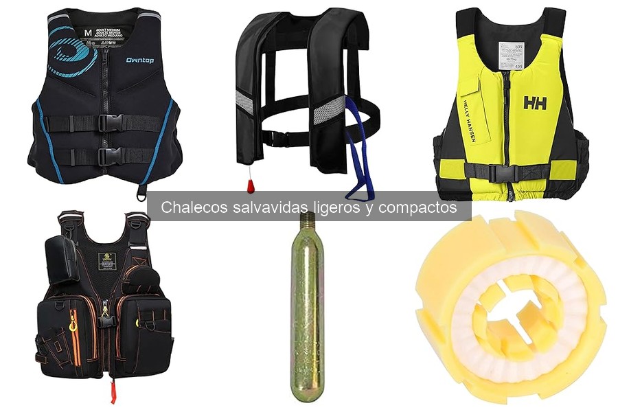 Tipos de chalecos salvavidas ligeros y compactos