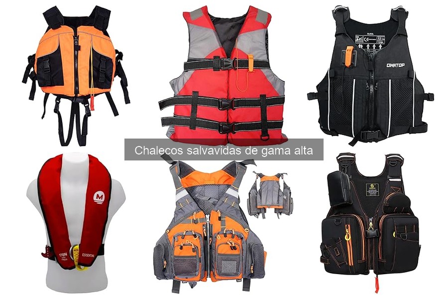 Tipos de chalecos salvavidas para deportes acuáticos