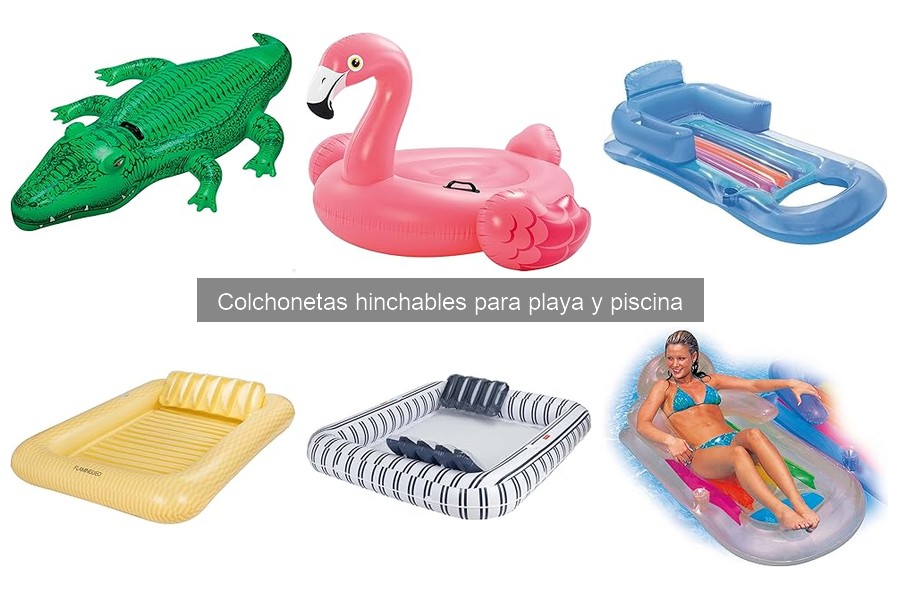 Tipos de colchonetas hinchables para playa y piscina