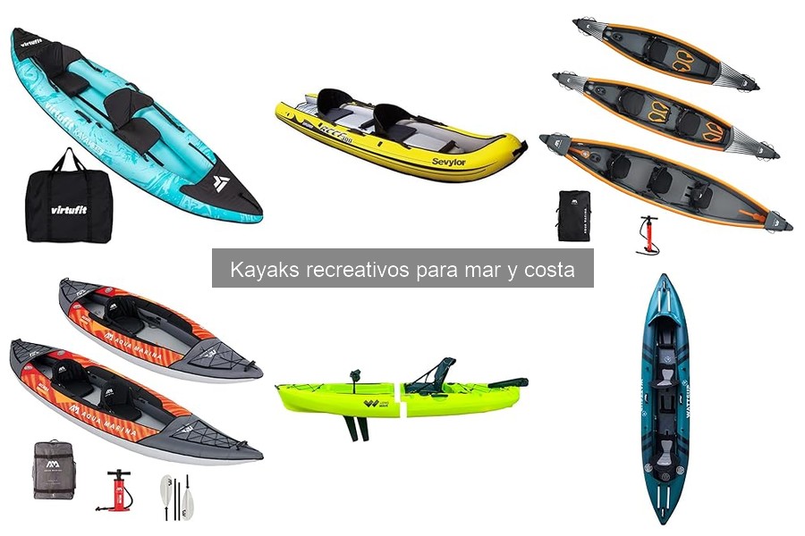Tipos de kayaks recreativos para mar y costa: guía completa