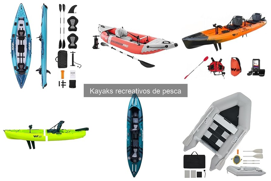 Tipos de kayaks recreativos para pesca: Guía completa