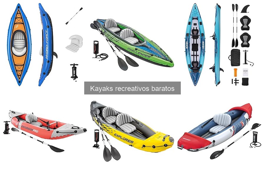 Tipos de kayaks recreativos según su uso y ventajas