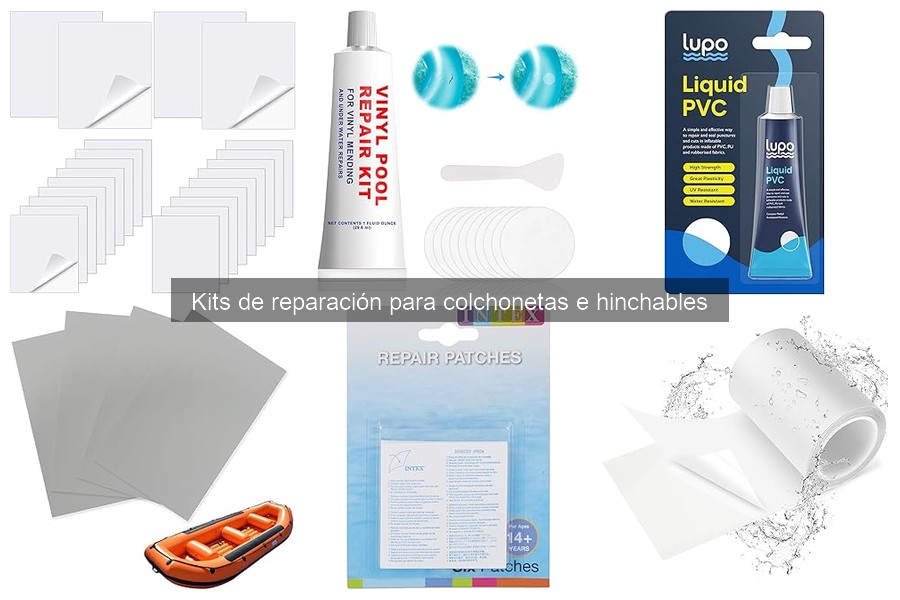 Tipos de kits de reparación para colchonetas e hinchables