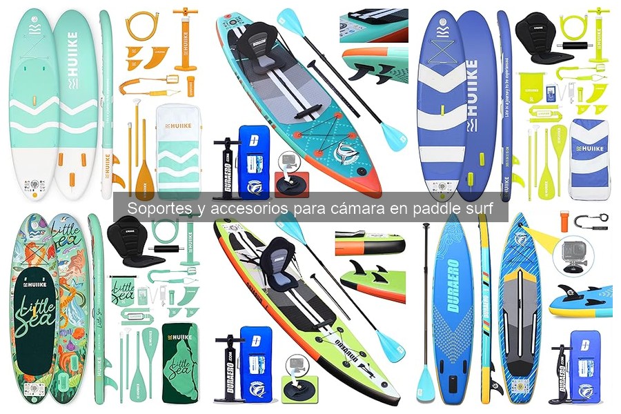 Tipos de soportes para cámaras en paddle surf