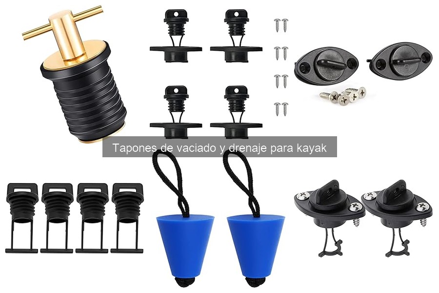 Tipos de tapones de vaciado para kayak: guía completa