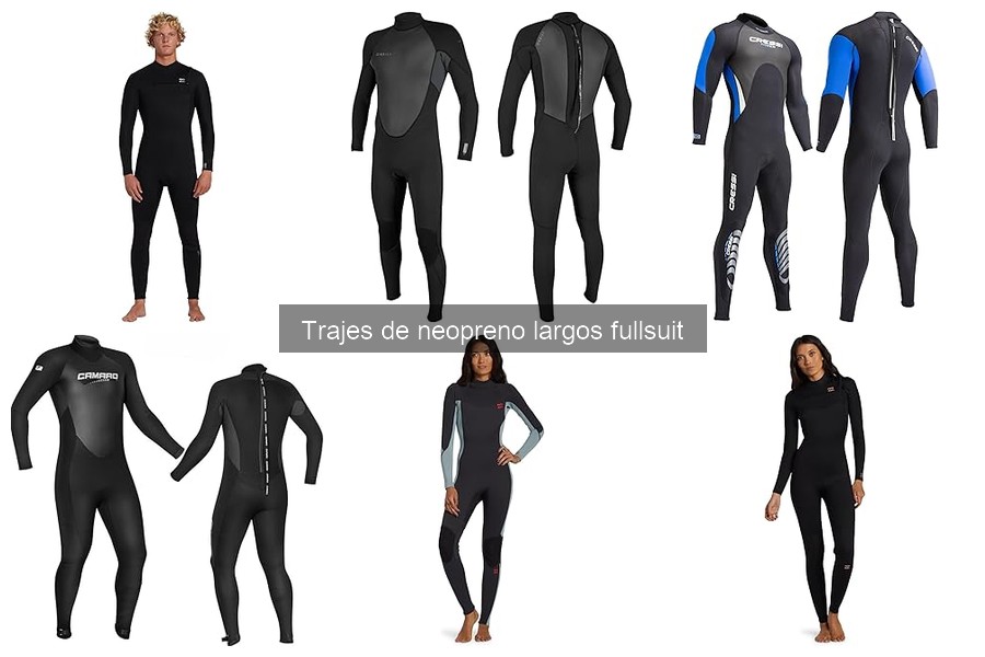 Tipos de trajes de neopreno largos y sus ventajas