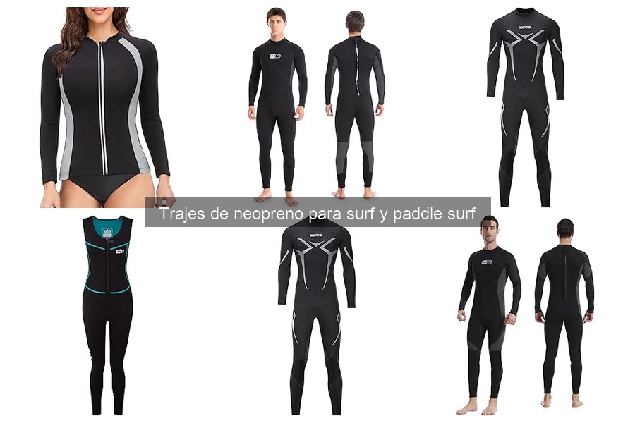 Tipos de trajes de neopreno para surf y paddle surf
