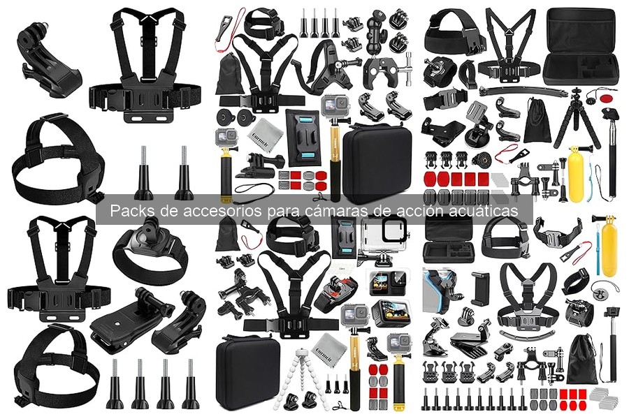 Todo lo que incluye un pack de accesorios para cámaras acuáticas