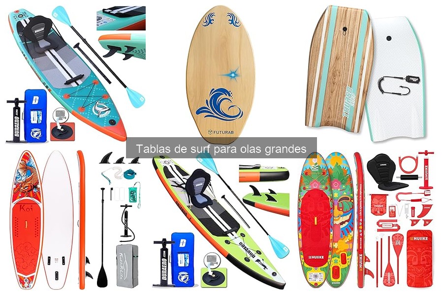 Uso efectivo de tablas de surf para olas grandes