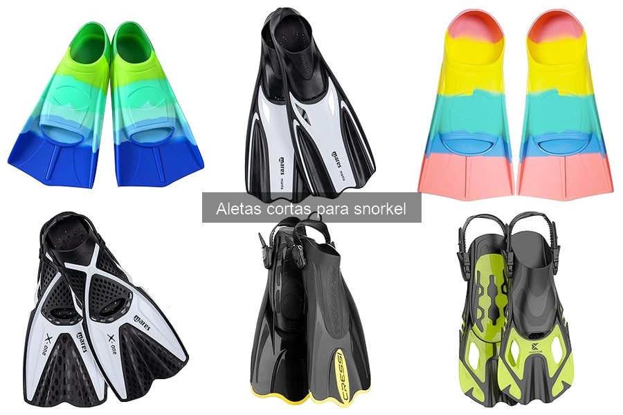 Ventajas de las aletas cortas para snorkel y natación