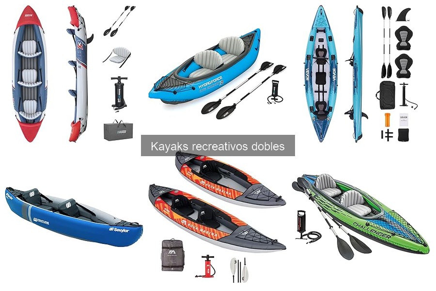 Ventajas y desventajas de los kayaks recreativos dobles