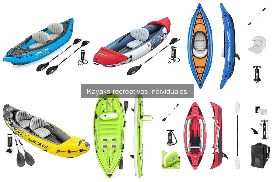 Ventajas y desventajas de los kayaks recreativos individuales